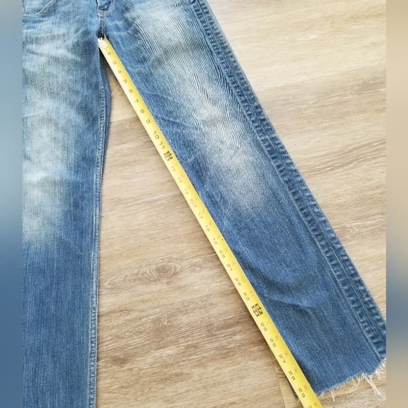Levi's Men's 511 Straight Leg Denim Blue Jeans Zip up Frayed Relaxed EUC - Picture 13 of 16